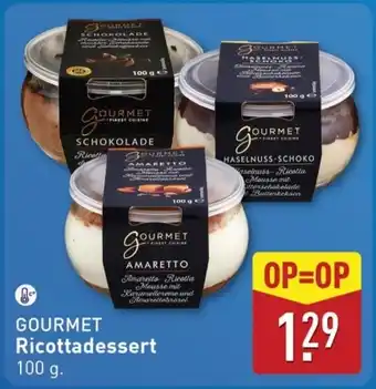 ALDI Gourmet Ricottadessert aanbieding