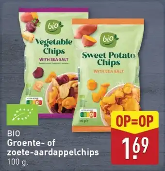 ALDI Groente-of zoete aardappelchips aanbieding