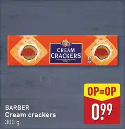 ALDI Barber Cream crackers aanbieding