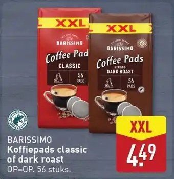 ALDI Barissimo Koffiepads classic of dark roast aanbieding