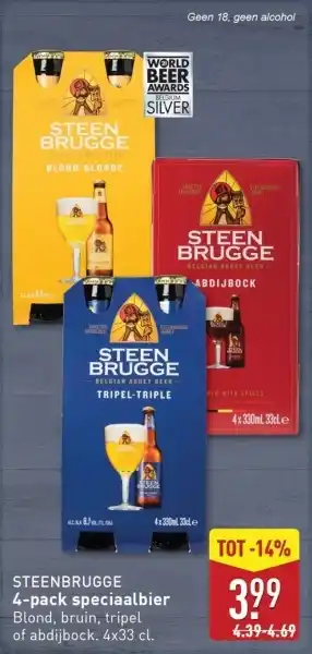 ALDI Steenbrugge 4-pack speciaalbier aanbieding