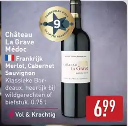 ALDI Château La Grave Médoc Frankrijk Merlot, Cabernet Sauvignon aanbieding