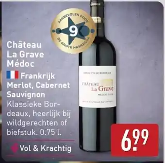 ALDI Château La Grave Médoc Frankrijk Merlot, Cabernet Sauvignon aanbieding