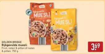 ALDI Golden Bridge Rijkgevulde muesli aanbieding