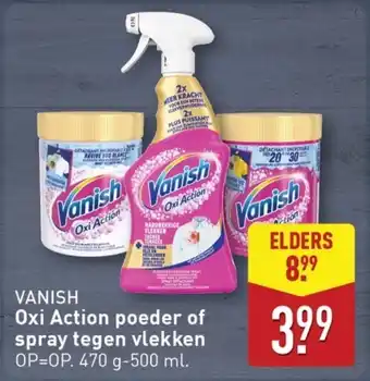 ALDI Oxi Action poeder of spray tegen vlekken aanbieding