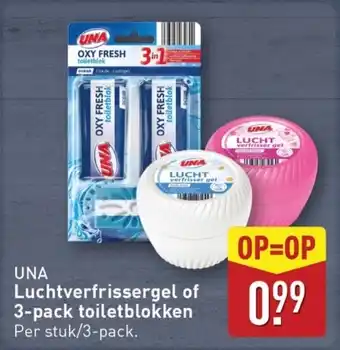 ALDI Luchtverfrissergel of 3-pack toiletblokken aanbieding