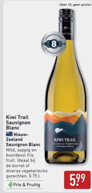 ALDI Kiwi Trail Sauvignon Blanc Nieuw- Zeeland Sauvignon Blanc aanbieding
