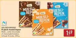 ALDI Golden Bridge 8-pack mueslirepen aanbieding