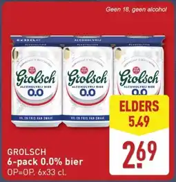 ALDI Grolsch 6-pack 0.0% bier aanbieding