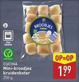 ALDI Cucina Mini-broodjes kruidenboter aanbieding
