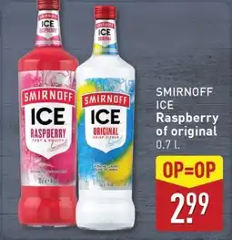 ALDI Smirnoff Ice Raspberry of original aanbieding