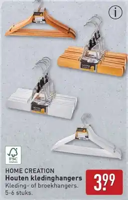 ALDI Home Creation Houten kledinghangers aanbieding