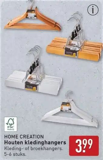 ALDI Home Creation Houten kledinghangers aanbieding
