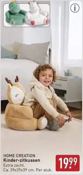 ALDI Home Creation Kinder-zitkussen aanbieding
