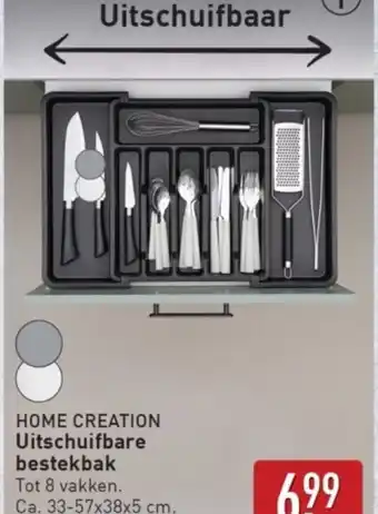 ALDI Home Creation Uitschuifbare bestekbak aanbieding