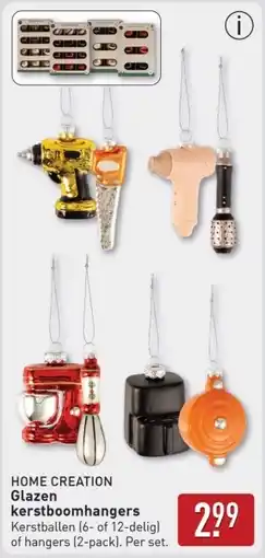 ALDI Glazen kerstboomhangers aanbieding