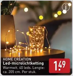 ALDI Led-microlichtketting aanbieding