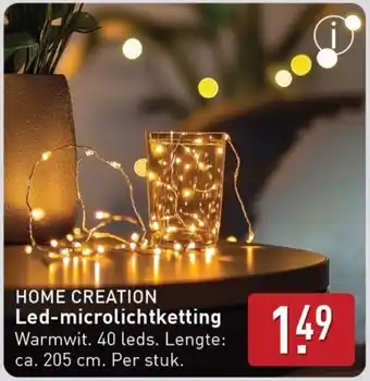 ALDI Led-microlichtketting aanbieding