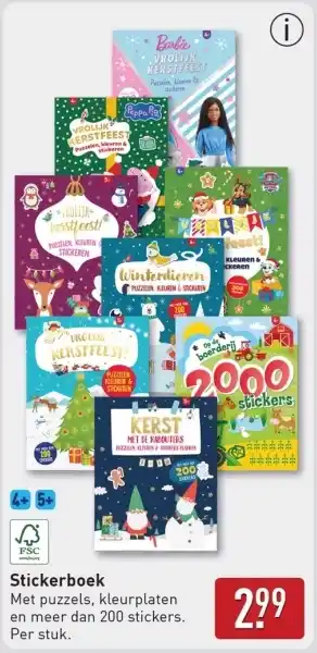ALDI Stickerboek aanbieding