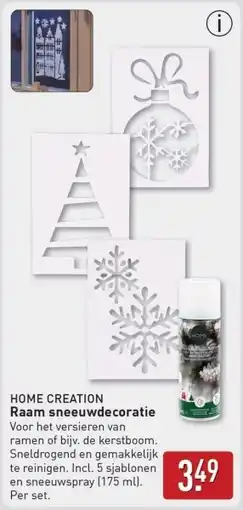 ALDI Raam sneeuwdecoratie aanbieding