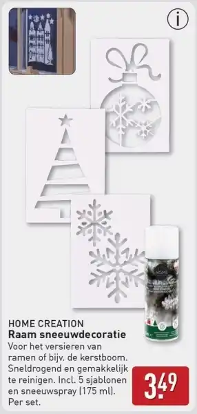 ALDI Raam sneeuwdecoratie aanbieding