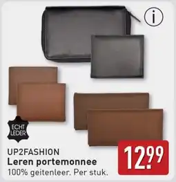 ALDI UP2FASHION Leren portemonnee aanbieding