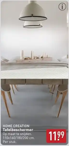ALDI Home Creation Tafelbeschermer aanbieding