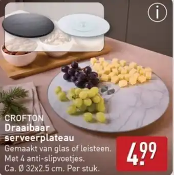 ALDI Crofton Draaibaar serveerplateau aanbieding