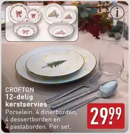 ALDI Crofton 12-delig kerstservies aanbieding