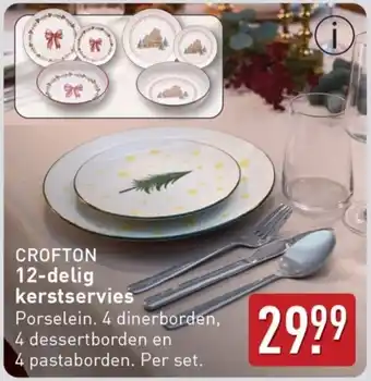 ALDI Crofton 12-delig kerstservies aanbieding