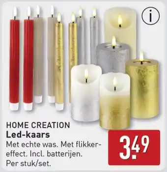 ALDI Home Creation Led-kaars aanbieding