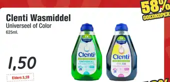 Budget Food Clenti Wasmiddel aanbieding