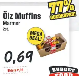 Budget Food Ölz Muffins Marmer aanbieding