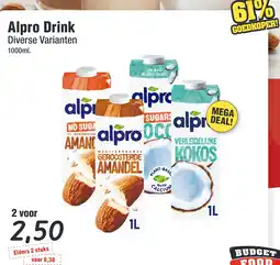 Budget Food Alpro Drink aanbieding