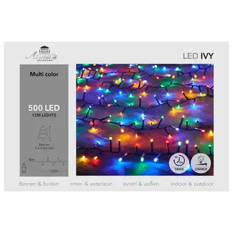 Pets Place Anna's Collection Cluster Ivy Led - Kerstverlichting - 12 m Multi-Color 500 led aanbieding