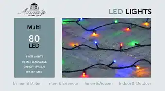 Pets Place Anna's Collection Led Verlichting Met Trafo - Kerstverlichting - 8 m Multi-Color 8 led aanbieding