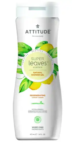 De Online Drogist Attitude Shower Gel Regenerating Lemon Leaves aanbieding