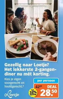 Albert Heijn Het lekkerste 2-gangendiner nu mét korting aanbieding