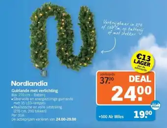 Nordlandia guirlande met verlichting