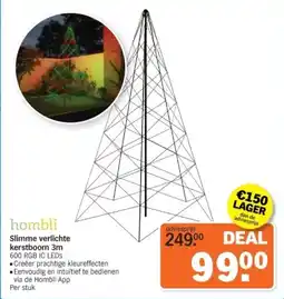 Albert Heijn Hombli slimme verlichte kerstboom 3m aanbieding