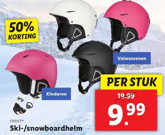 Lidl Crivit Ski-/snowboardhelm per stuk aanbieding