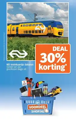 Albert Heijn NS treinkaartje daluren aanbieding
