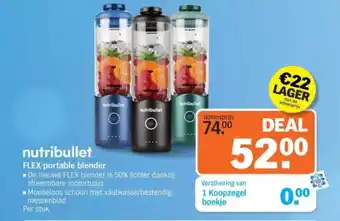 Albert Heijn Nutribullet flex portable blender aanbieding