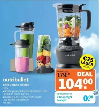 Albert Heijn Nutribullet 1200 combo blender aanbieding