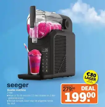 Albert Heijn Seeger slushie machine aanbieding