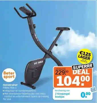 Albert Heijn Hometrainer FitBike Ride X aanbieding