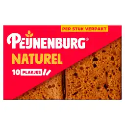 PLUS Peijnenburg Ontbijtkoek Naturel Portieverpakking aanbieding