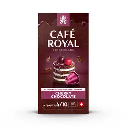 PLUS Café Royal Koffiecups cherry chocolate flavour aanbieding