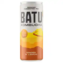 PLUS Batu Kombucha ginger & lemon aanbieding