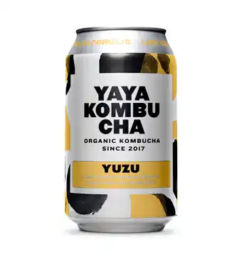 PLUS YAYA Kombucha yuzu aanbieding